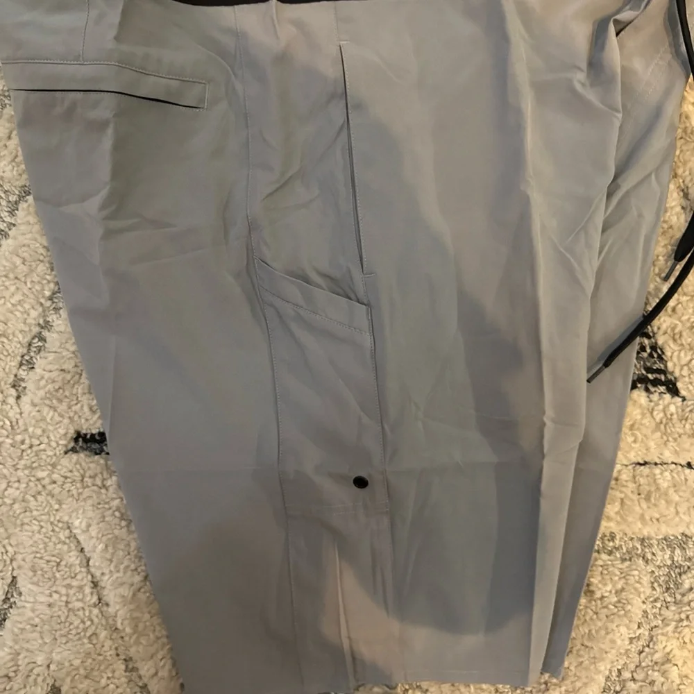 SA Fishing Men's Board Shorts Gray With Black Waist -‎ Soul Of Adventure Sz 38